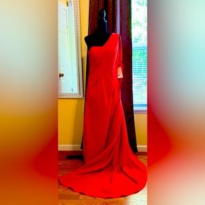 Beautiful NEW red couture dress!  You’d be STUNNING in this dress!!!